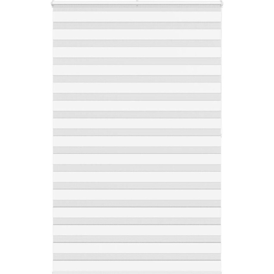 vidaXL - Zebra - rolgordijn - 140x200 - cm - stofbreedte - 135,9cm - polyester - wit vidaXL - Zebra - rolgordijn - 140x200 - cm - stofbreedte - 135,9cm - polyester - wit afbeelding 1