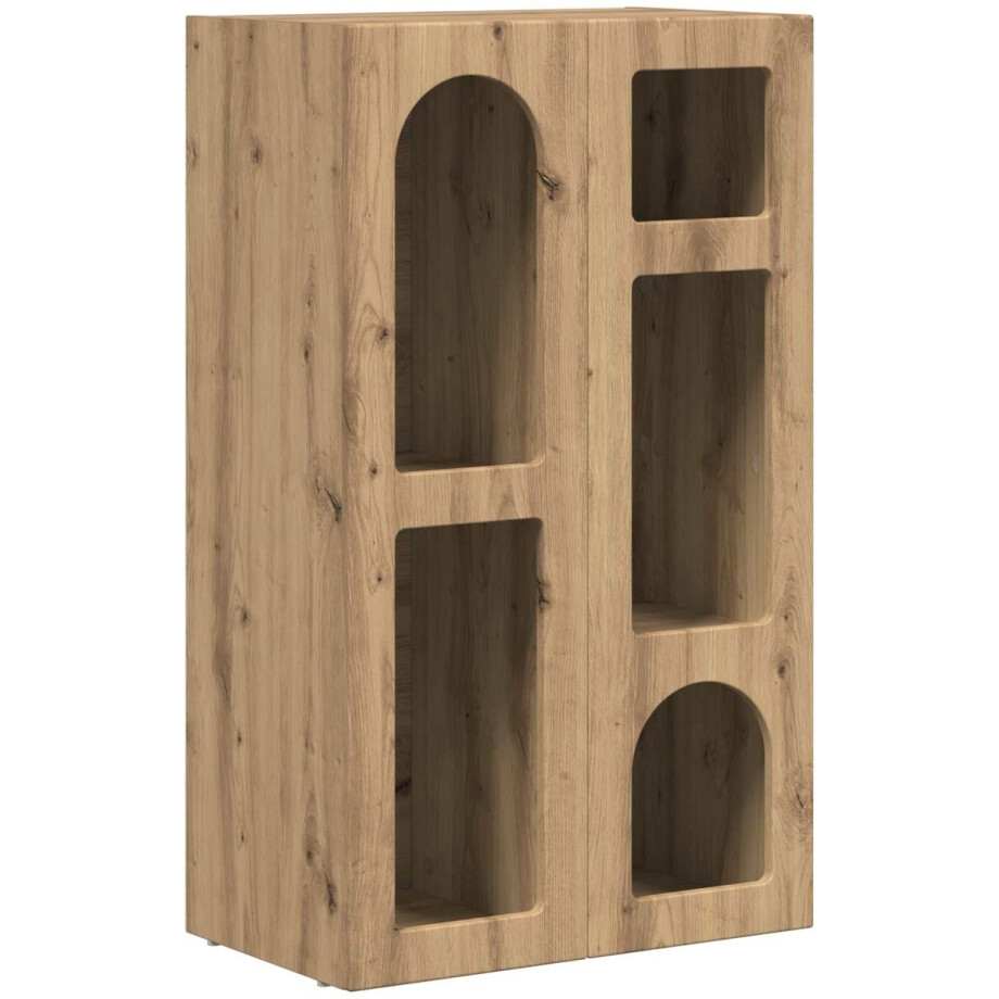 vidaXL - Dressoir - Artisan - Eiken - 59 - x - 35 - x - 100,5 - cm - Bewerkt - hout vidaXL - Dressoir - Artisan - Eiken - 59 - x - 35 - x - 100,5 - cm - Bewerkt - hout afbeelding 1