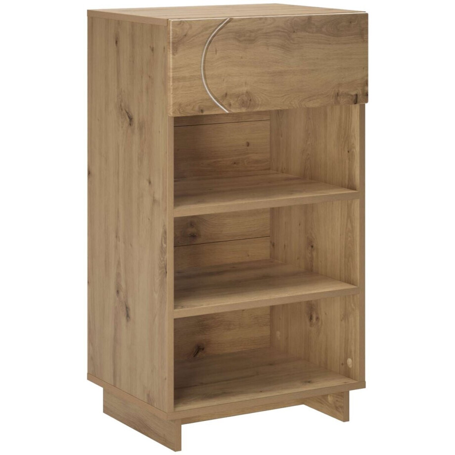 vidaXL - schoenenkast - 48 - x - 38 - x - 87,5 - cm - bewerkt - hout - Artisanaal - eiken vidaXL - schoenenkast - 48 - x - 38 - x - 87,5 - cm - bewerkt - hout - Artisanaal - eiken afbeelding 1