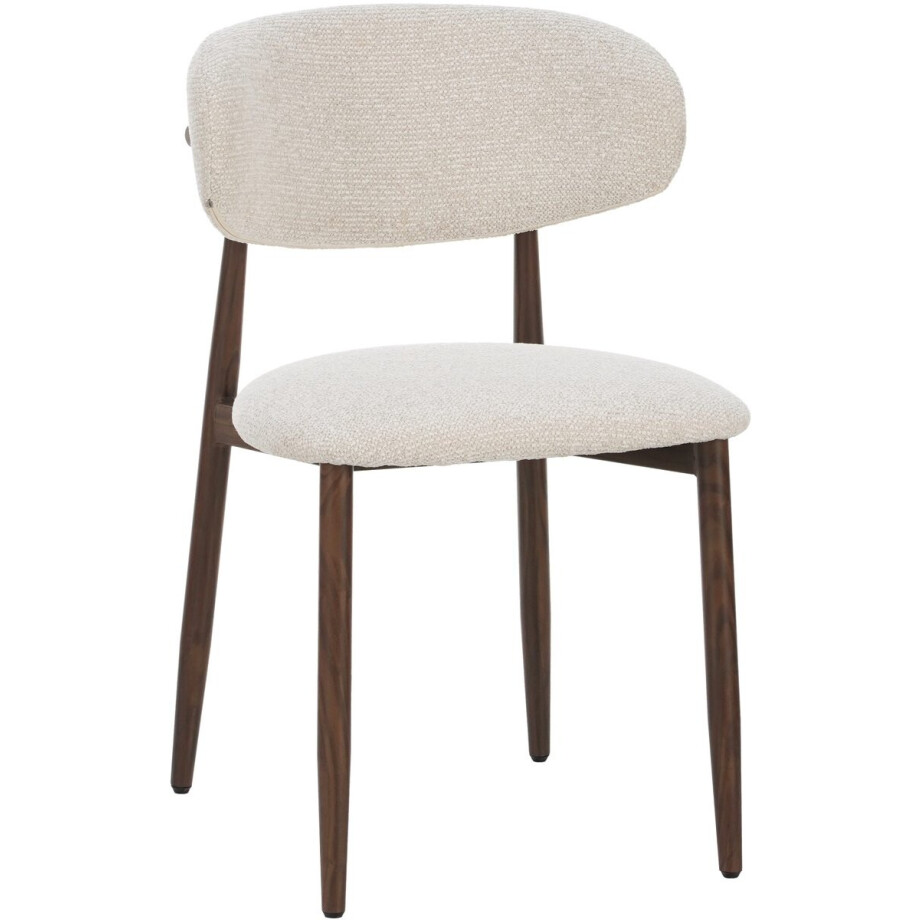 Celia Eetkamerstoel - Beige Walnoot - Comfortabel en duurzaam Celia Eetkamerstoel - Beige Walnoot - Comfortabel en duurzaam afbeelding 1