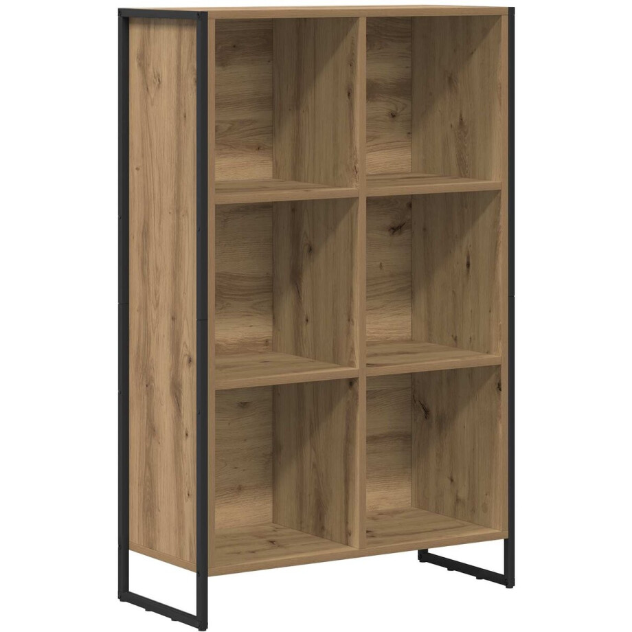 vidaXL - Boekenkast - Artisanaal - eiken - 68 - x - 30 - x - 108 - cm - Bewerkt - hout vidaXL - Boekenkast - Artisanaal - eiken - 68 - x - 30 - x - 108 - cm - Bewerkt - hout afbeelding 1