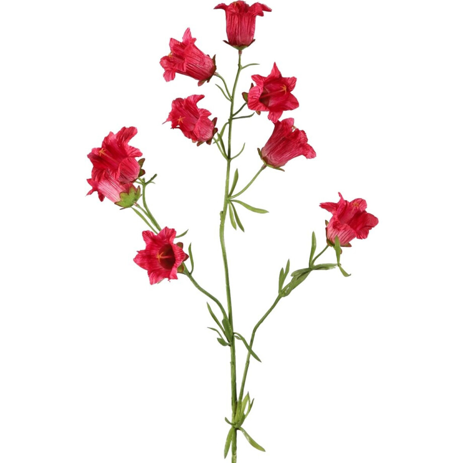 Viv! Home Luxuries Campanula - zijden bloem - fuchsia - 88cm afbeelding 1