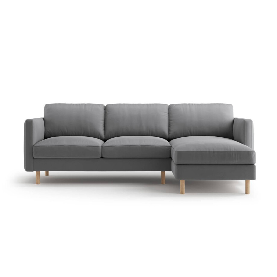 Hoekbank Eden rechts velvet | Micadoni Hoekbank Eden rechts velvet | Micadoni afbeelding 1