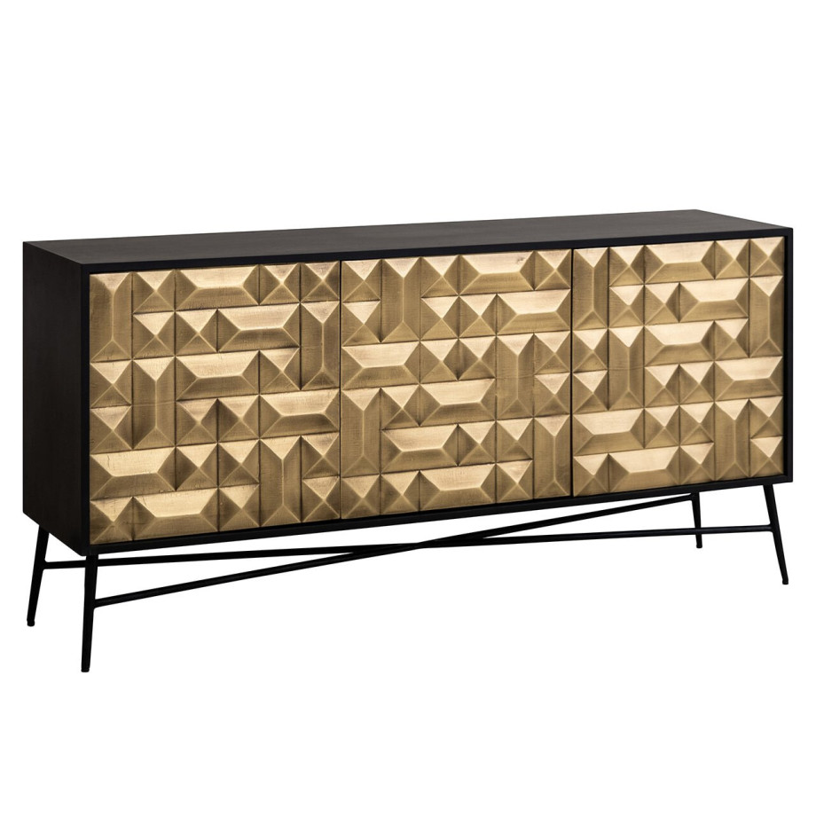 Richmond Dressoir 'Tetro' 160cm, kleur Goud afbeelding 1