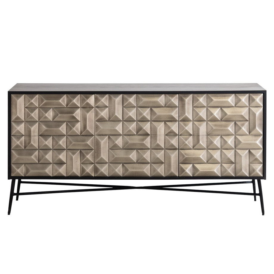 Richmond Dressoir 'Tetro' 160cm, kleur Zilver afbeelding 1