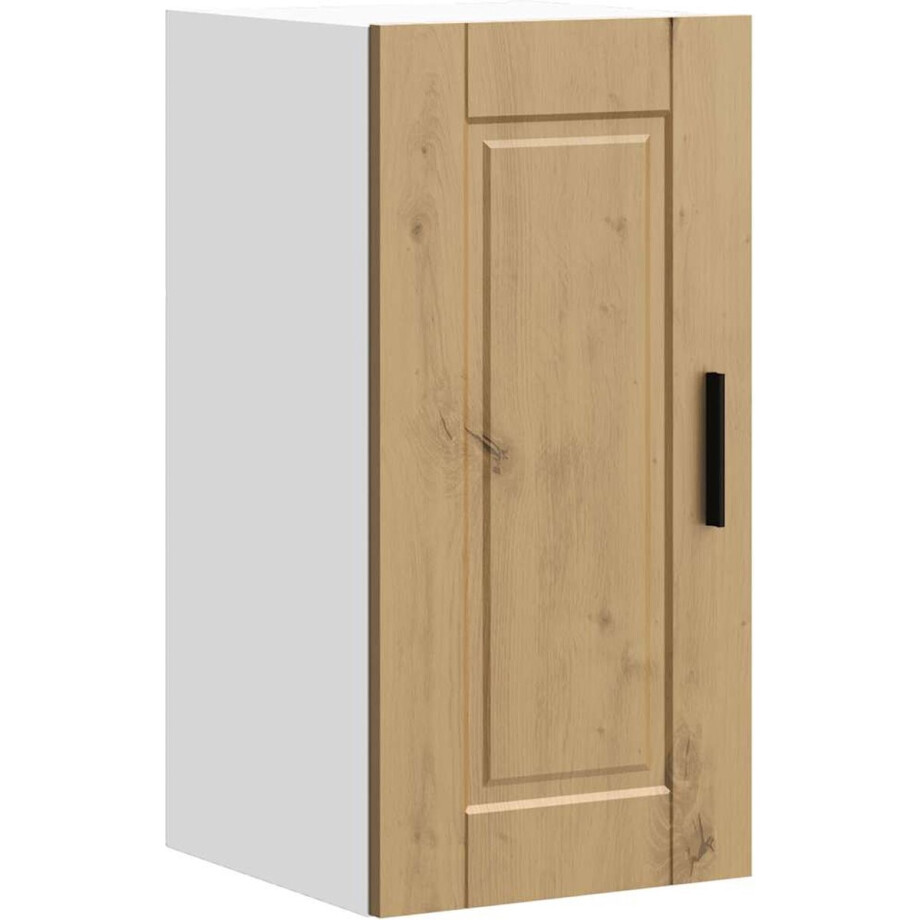 vidaXL - Keukenbovenkast - Porto - bewerkt - hout - artisanaal - eikenkleur afbeelding 1