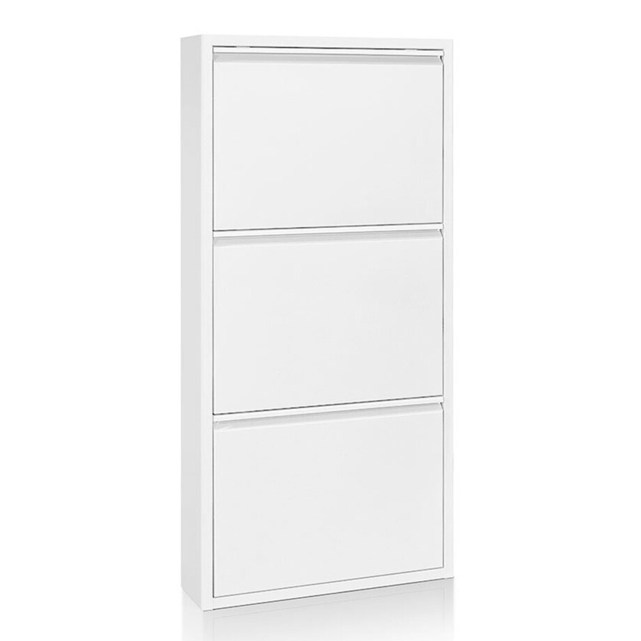 Kave Home Schoenenkast 'Bogota' 3-deurs, kleur Wit Kave Home Schoenenkast 'Bogota' 3-deurs, kleur Wit afbeelding 1