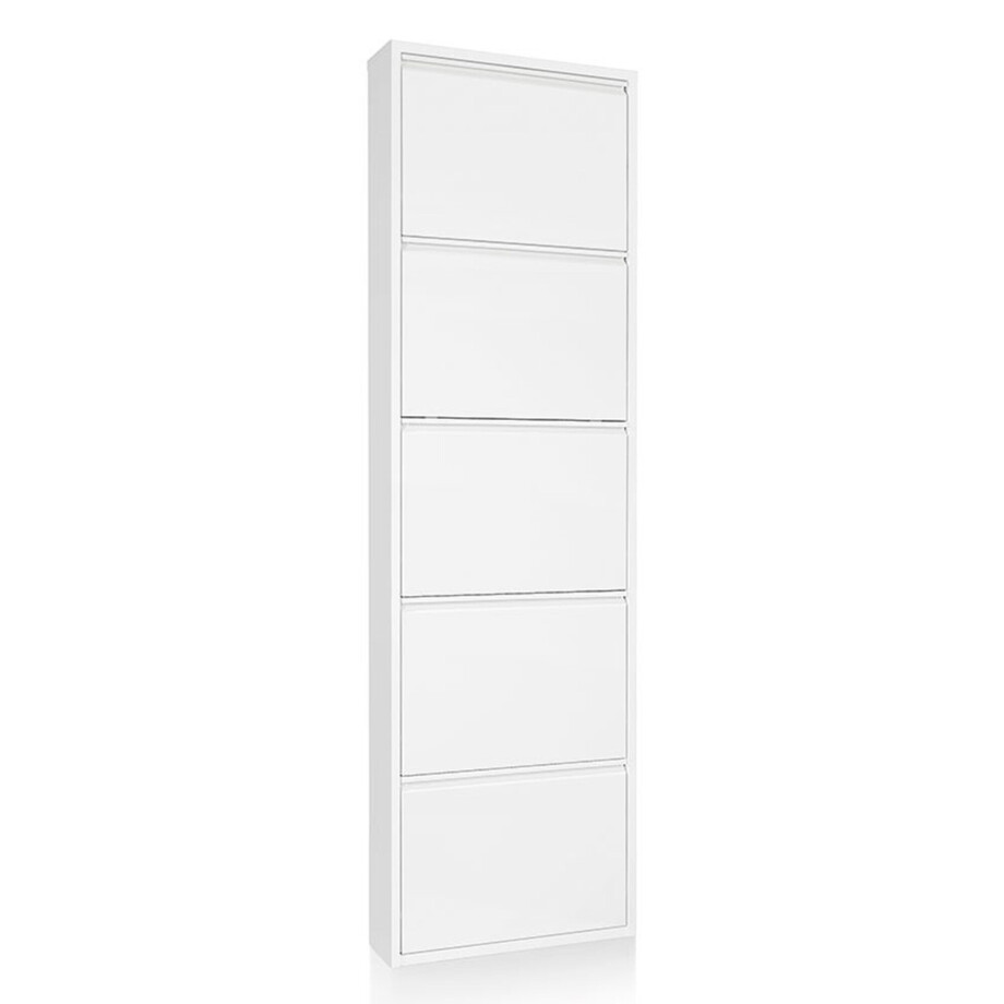 Kave Home Schoenenkast 'Bogota' 5-deurs, kleur Wit Kave Home Schoenenkast 'Bogota' 5-deurs, kleur Wit afbeelding 1
