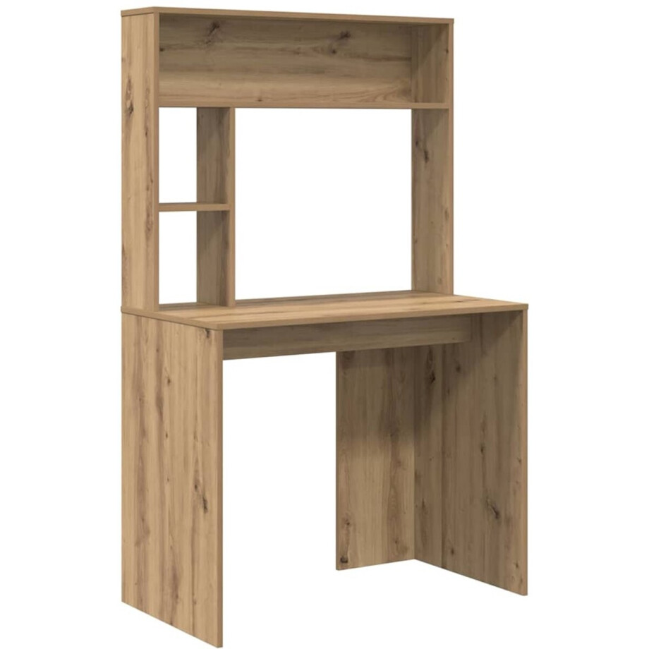 vidaXL - Bureau - Artisan - Eiken - 91 - x - 50 - x - 149 - cm - Bewerkt - hout vidaXL - Bureau - Artisan - Eiken - 91 - x - 50 - x - 149 - cm - Bewerkt - hout afbeelding 1