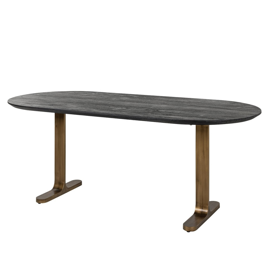 Richmond Ovale Eettafel 'Revelin' Mangohout, 200 x 90cm afbeelding 