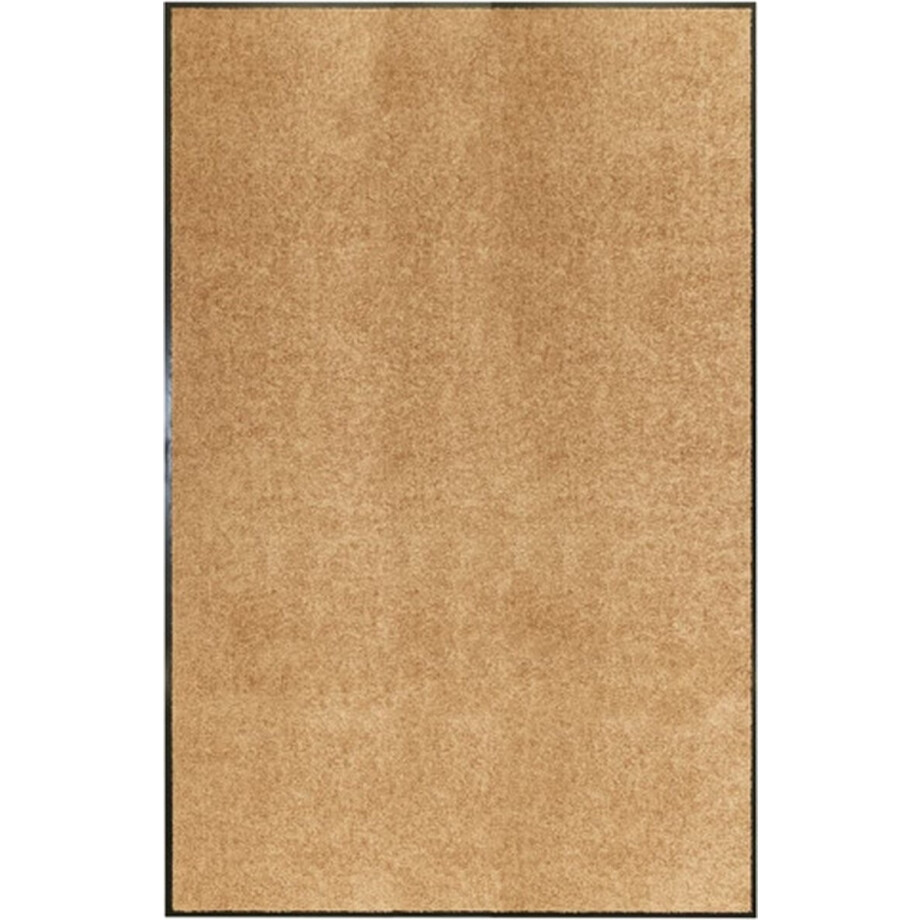 vidaXL - Deurmat - wasbaar - 120x180 - cm - crème afbeelding 1