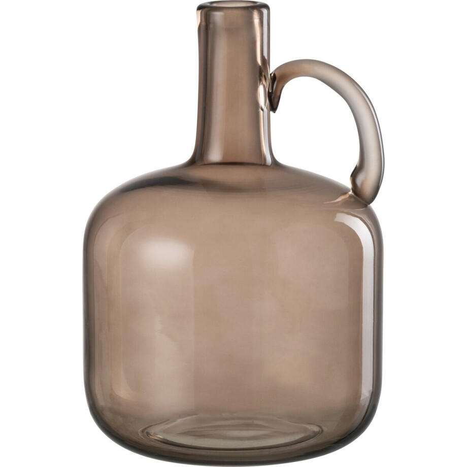 J-Line vaas 1 handvat - glas - grijs - Ø 16.5 cm J-Line vaas 1 handvat - glas - grijs - Ø 16.5 cm afbeelding 1
