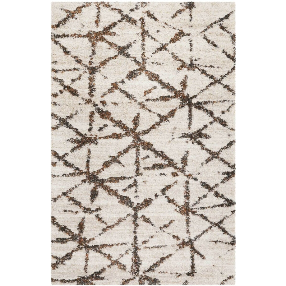 Esprit - Ronja - Hoogpolig vloerkleed - 120x170 - crème wit - Superzacht - Geometrische Vormen Esprit - Ronja - Hoogpolig vloerkleed - 120x170 - crème wit - Superzacht - Geometrische Vormen afbeelding 1