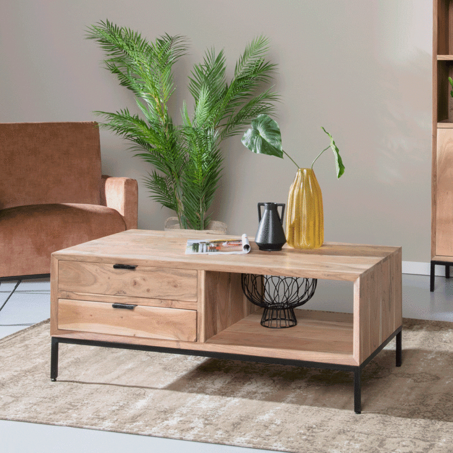 Salontafel 'Oslo' Acaciahout, 120 x 60cm afbeelding 