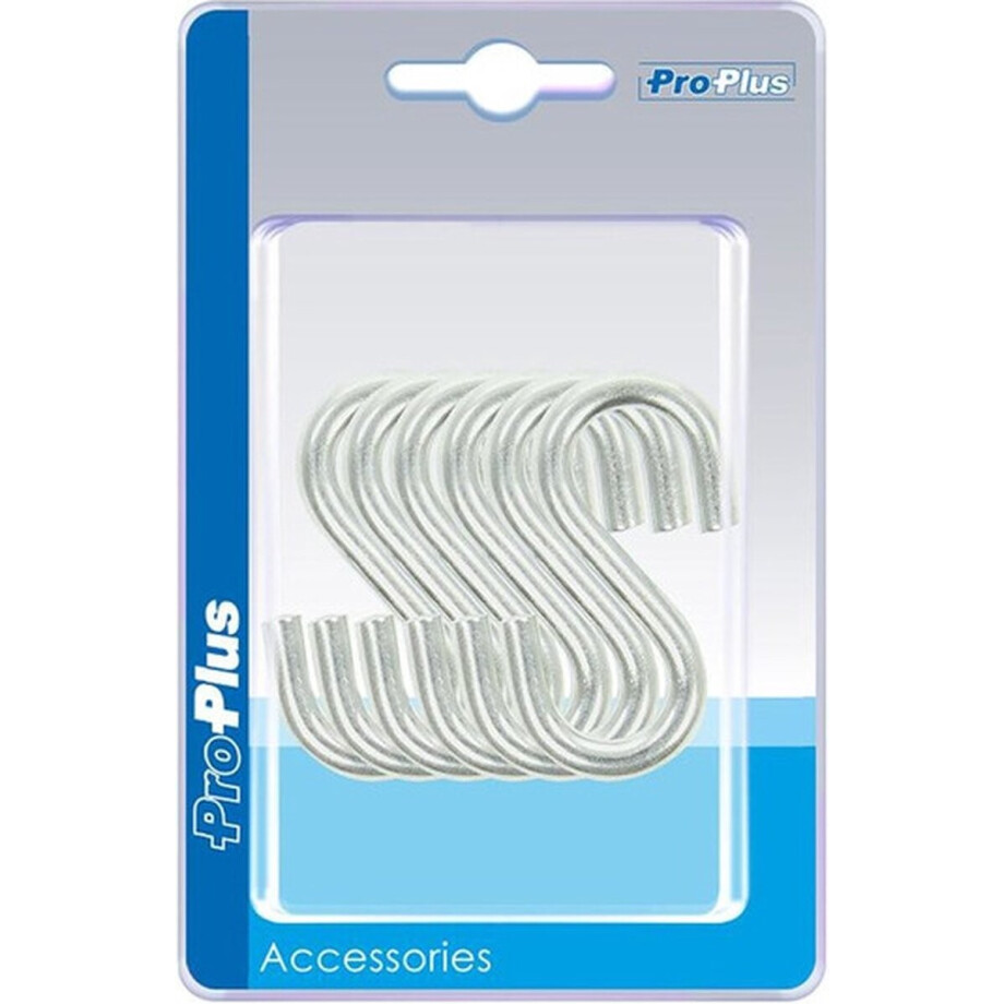 24x S-haken/ophanghaken verchroomd staal 6 mm 5,8 x 2,7 cm - Ophanghaakjes tent/camper/caravan accessoires 24x S-haken/ophanghaken verchroomd staal 6 mm 5,8 x 2,7 cm - Ophanghaakjes tent/camper/caravan accessoires afbeelding 1