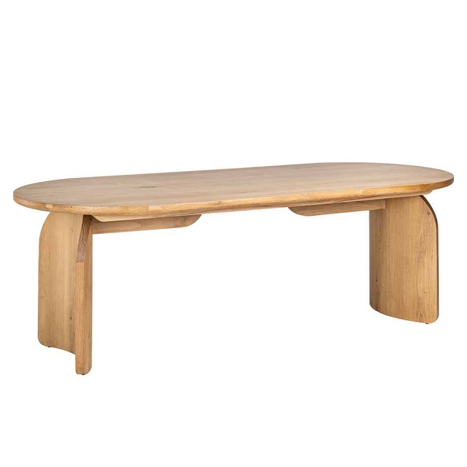 Richmond Ovale Eettafel 'Fairmont' Eiken, 270 x 100cm, kleur Naturel afbeelding 