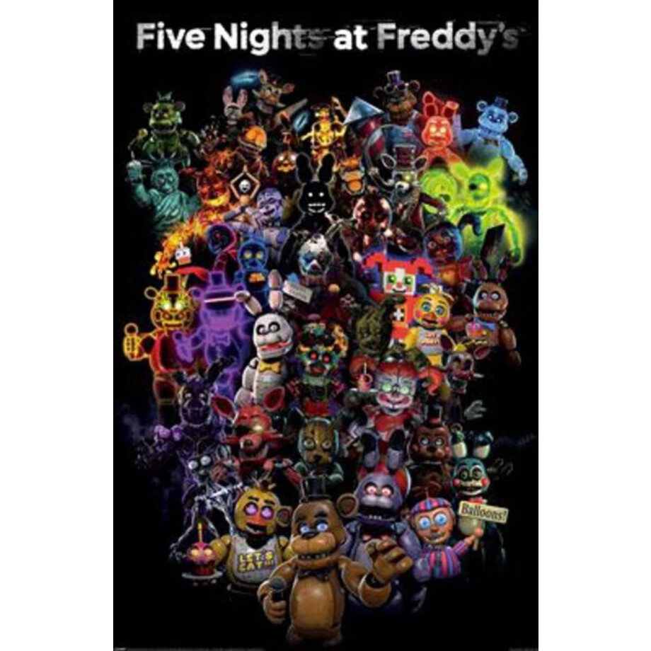 Poster Five Nights at Freddies - Collage 61x91,5cm afbeelding 1