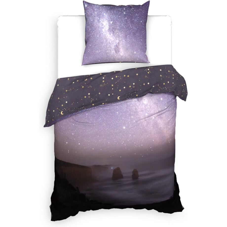 Heckettlane Milian Dekbedovertrek - Eenpersoons - Katoen - 140x200-220cm - Blauw Heckettlane Milian Dekbedovertrek - Eenpersoons - Katoen - 140x200-220cm - Blauw afbeelding 1