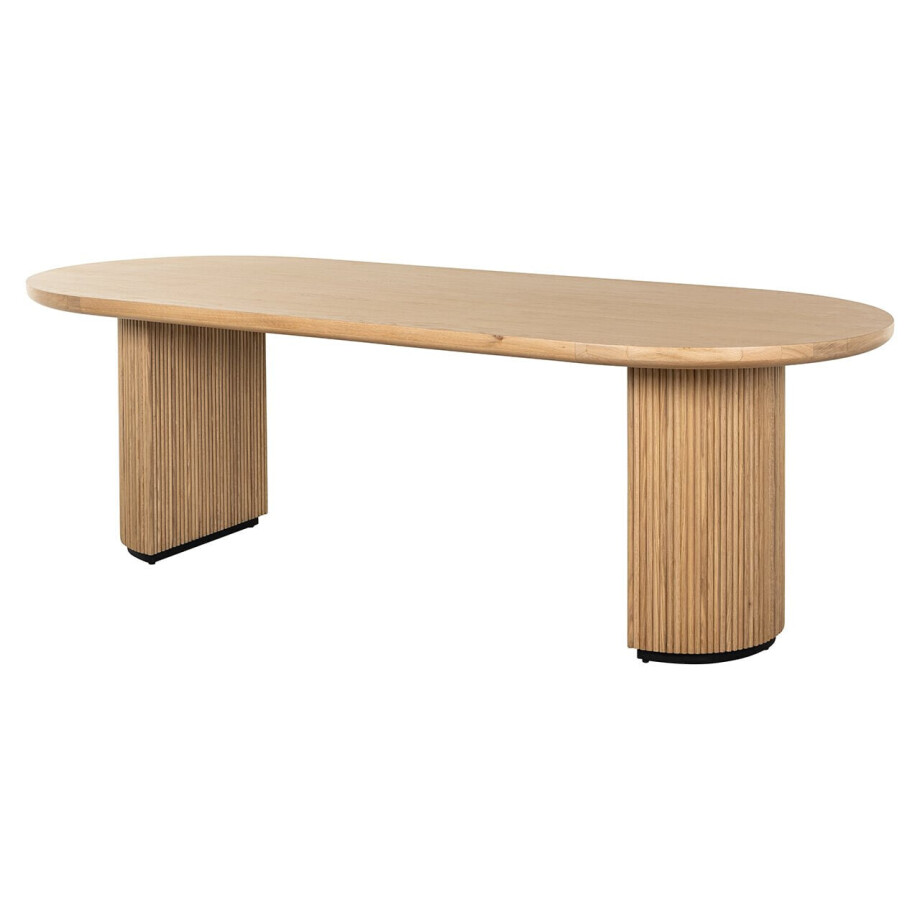Richmond Ovale Eettafel 'Belfort' Eikenhout, 240 x 100cm afbeelding 