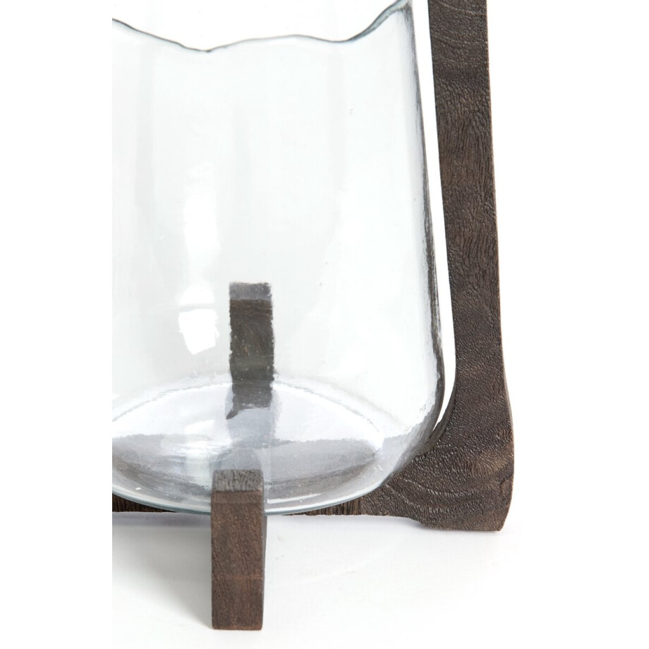 Light & Living - Windlicht ANOSY - Ø21.5x35cm - Bruin Light & Living - Windlicht ANOSY - Ø21.5x35cm - Bruin afbeelding 1