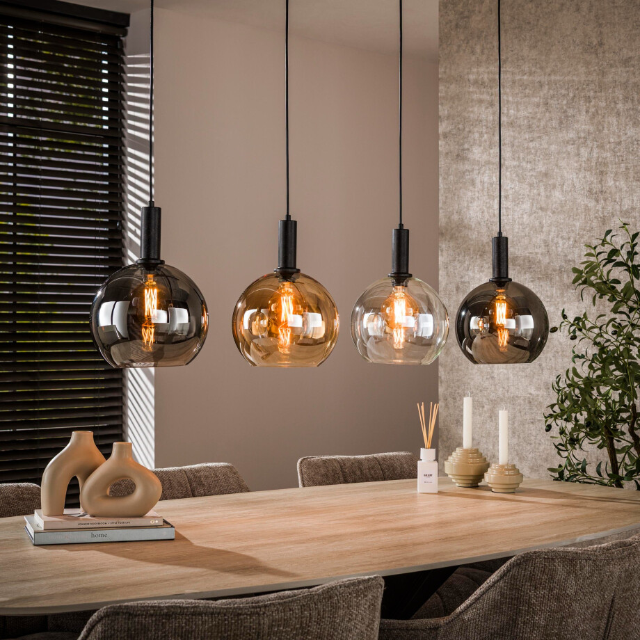 Hanglamp Sfera Tricolore 4-lichts Artic zwart Hanglamp Sfera Tricolore 4-lichts Artic zwart afbeelding 1