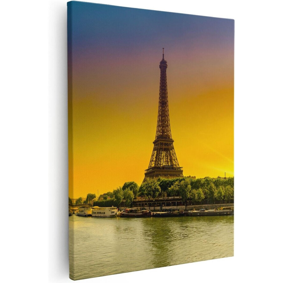 Artaza Canvas Schilderij Eiffeltoren In Parijs Tijdens Zonsopgang - 40x50 - Foto Op Canvas - Canvas Print Artaza Canvas Schilderij Eiffeltoren In Parijs Tijdens Zonsopgang - 40x50 - Foto Op Canvas - Canvas Print afbeelding 1