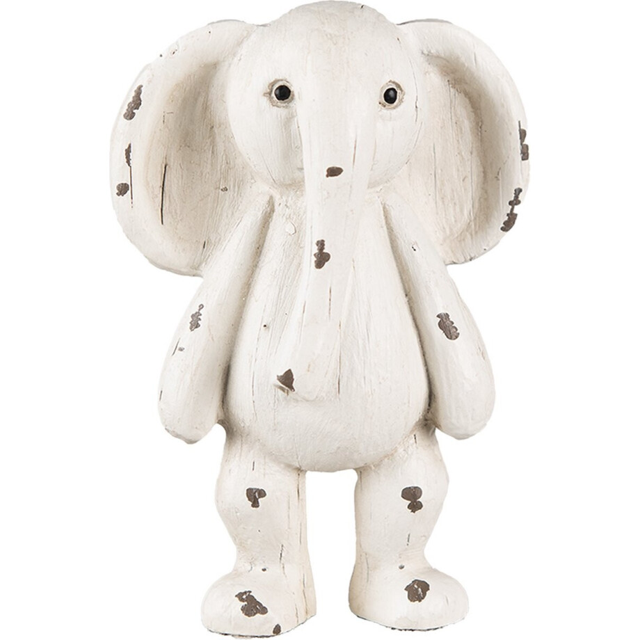 Clayre & Eef Beeld Olifant 5x4x10 cm Beige Bruin Polyresin Clayre & Eef Beeld Olifant 5x4x10 cm Beige Bruin Polyresin afbeelding 1