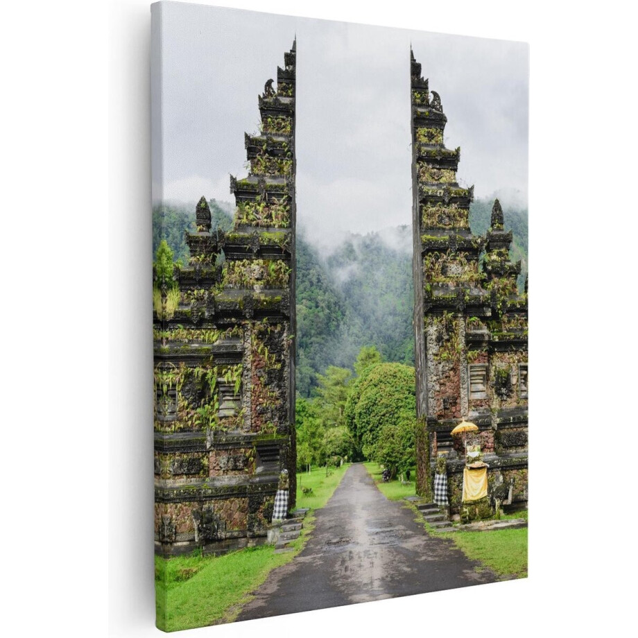 Artaza - Canvas Schilderij - Tempel Poort in Bali - 80x100 - Groot - Foto Op Canvas - Canvas Print Artaza - Canvas Schilderij - Tempel Poort in Bali - 80x100 - Groot - Foto Op Canvas - Canvas Print afbeelding 1
