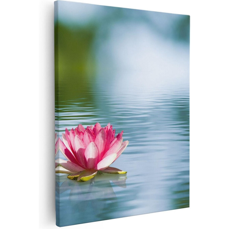 Artaza Canvas Schilderij Roze Lotusbloem Op Het Water - 40x50 - Foto Op Canvas - Canvas Print Artaza Canvas Schilderij Roze Lotusbloem Op Het Water - 40x50 - Foto Op Canvas - Canvas Print afbeelding 1