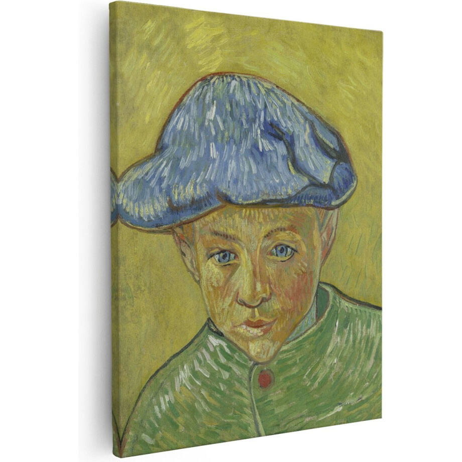 Artaza Canvas Schilderij Portret van Camille Roulin - Vincent van Gogh - 80x100 - Groot - Kunst - Wanddecoratie Woonkamer afbeelding 1