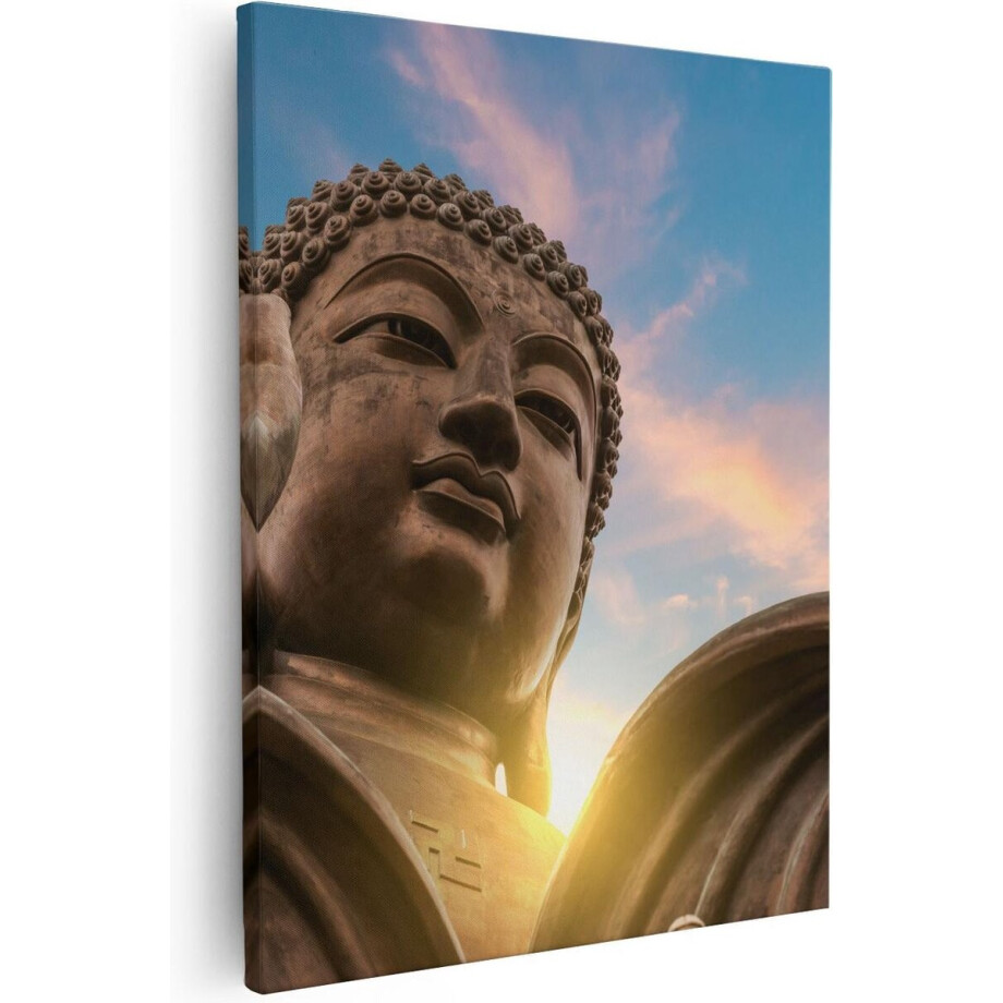 Artaza Canvas Schilderij Groot Boeddha Standbeeld Van Dichtbij - 40x50 - Foto Op Canvas - Canvas Print Artaza Canvas Schilderij Groot Boeddha Standbeeld Van Dichtbij - 40x50 - Foto Op Canvas - Canvas Print afbeelding 1