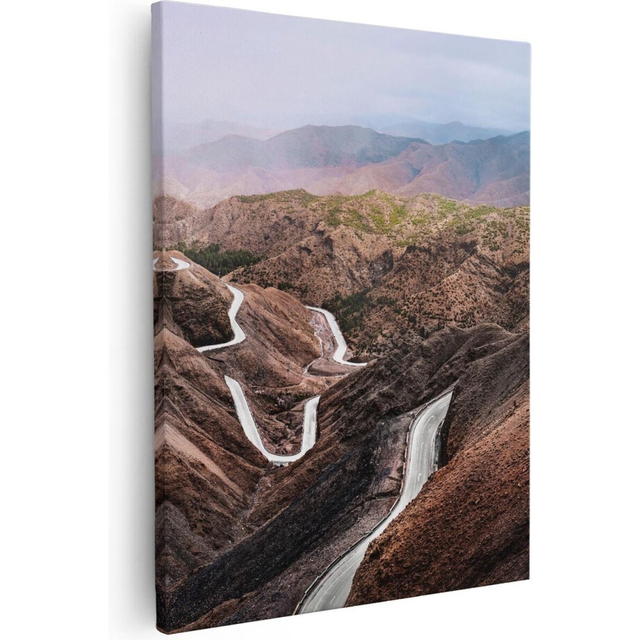 Artaza Canvas Schilderij Landschap - 40x50 cm - Wanddecoratie Bergweg - Muurdecoratie Natuur - Kamer Accessoires Marokko Artaza Canvas Schilderij Landschap - 40x50 cm - Wanddecoratie Bergweg - Muurdecoratie Natuur - Kamer Accessoires Marokko afbeelding 1