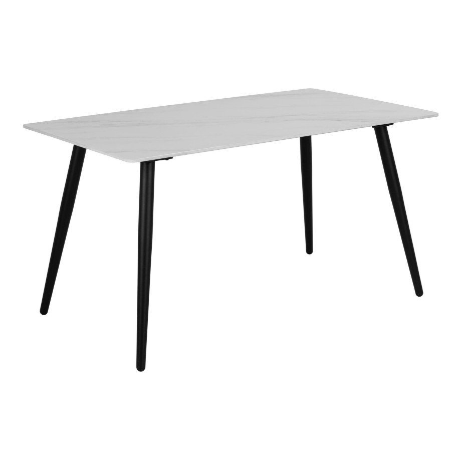 Bendt Eettafel 'Ib' Keramiek, 140 x 80cm, kleur Wit afbeelding 1