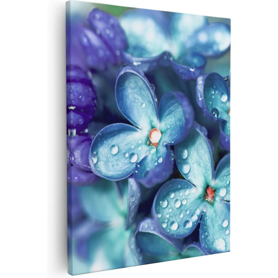 Artaza Canvas Schilderij Blauwe Lila Bloemen - Seringen - 40x50 - Foto Op Canvas - Canvas Print afbeelding 1