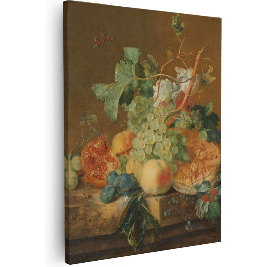 Artaza Canvas Schilderij Stilleven Fruit - 80x100 cm - Groot - Wanddecoratie Oude Meesters - Muurdecoratie Bloemen - Schilderijen Op Canvas Artaza Canvas Schilderij Stilleven Fruit - 80x100 cm - Groot - Wanddecoratie Oude Meesters - Muurdecoratie Bloemen - Schilderijen Op Canvas afbeelding 1