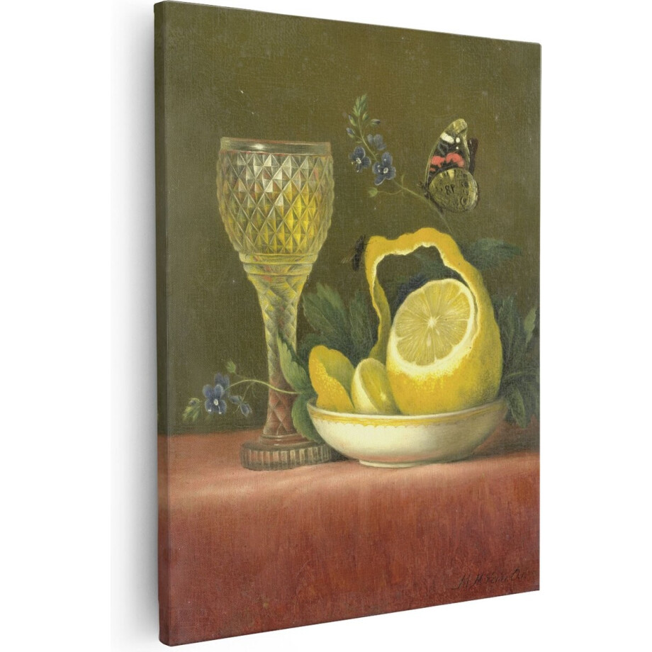 Artaza Canvas Schilderij Citroen - 40x50 cm - Wanddecoratie Stilleven - Muurdecoratie Bloemen - Schilderijen Op Canvas Artaza Canvas Schilderij Citroen - 40x50 cm - Wanddecoratie Stilleven - Muurdecoratie Bloemen - Schilderijen Op Canvas afbeelding 1