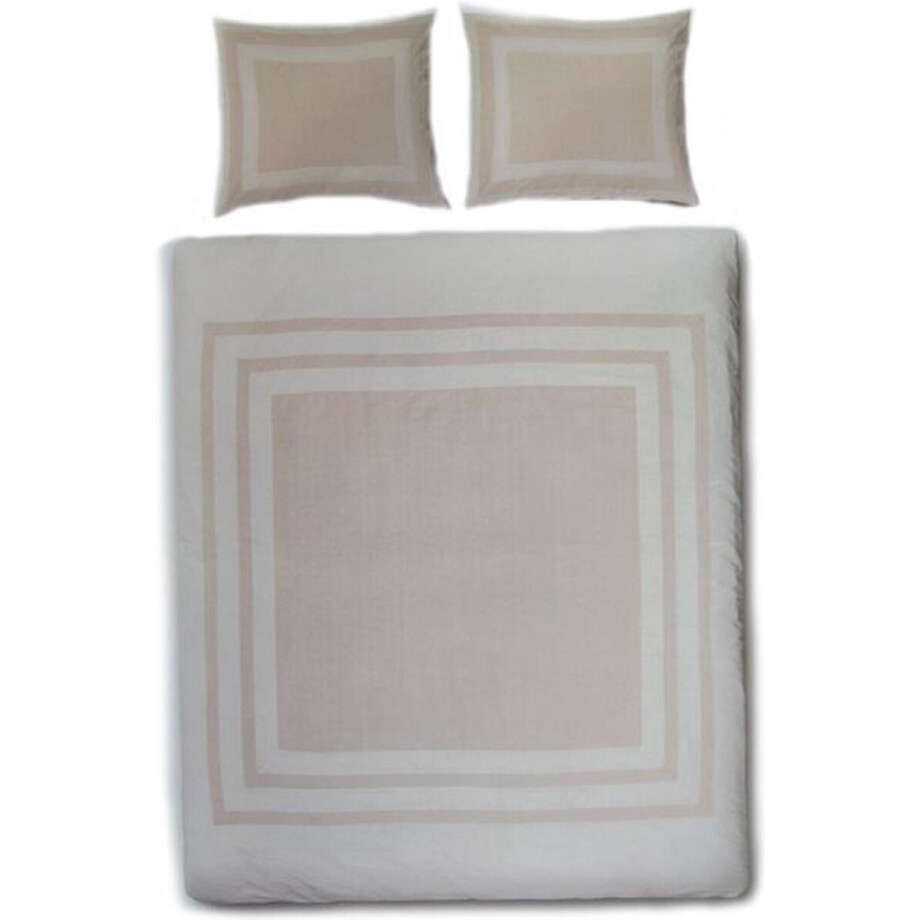 Essenza Corduroy Dekbedovertrek - Eenpersoons - 140x200/220 cm - Cream afbeelding 1