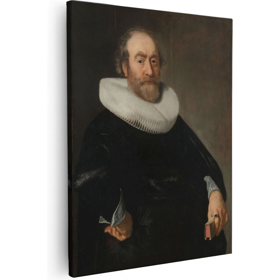 Artaza Canvas Schilderij Portret van Andries Bicker - Bartholomeus van der Helst - 40x50 - Poster Foto op Canvas - Canvas Print afbeelding 1
