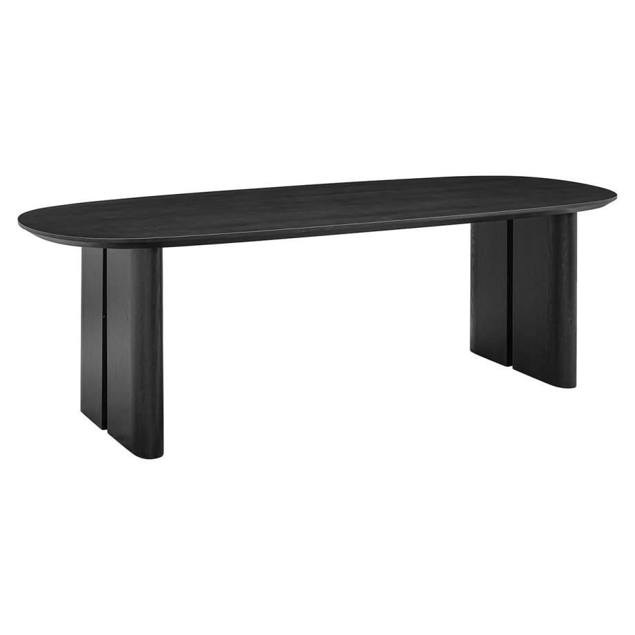 Richmond Ovale Eettafel 'Durban' Met verstelbare poten, Eiken, 220 x 95cm afbeelding 