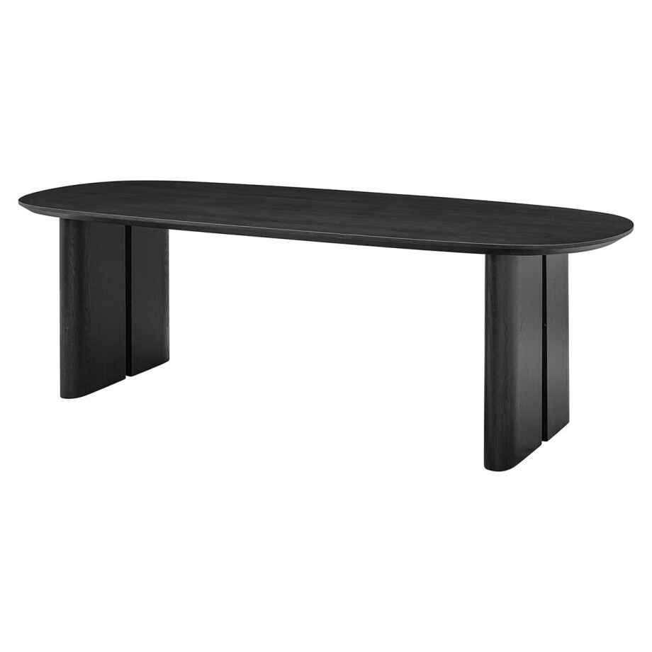 Richmond Ovale Eettafel 'Durban' Met verstelbare poten, Eiken, 250 x 100cm afbeelding 