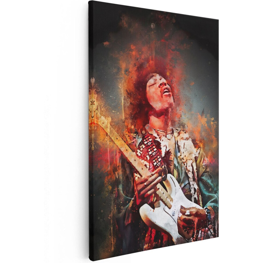 Artaza Canvas Schilderij Muziek Portret - 20x30 cm - Klein - Wanddecoratie Gitaar - Muurdecoratie Mannen - Schilderijen Op Canvas Artaza Canvas Schilderij Muziek Portret - 20x30 cm - Klein - Wanddecoratie Gitaar - Muurdecoratie Mannen - Schilderijen Op Canvas afbeelding 1