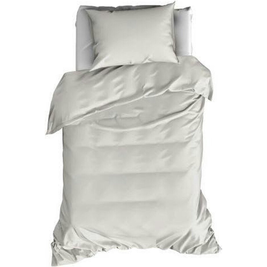 De Witte Lietaer Dekbedovertrek Katoen Satijn Olivia - Eenpersoons - 140 x 200/220 cm - Wit De Witte Lietaer Dekbedovertrek Katoen Satijn Olivia - Eenpersoons - 140 x 200/220 cm - Wit afbeelding 1