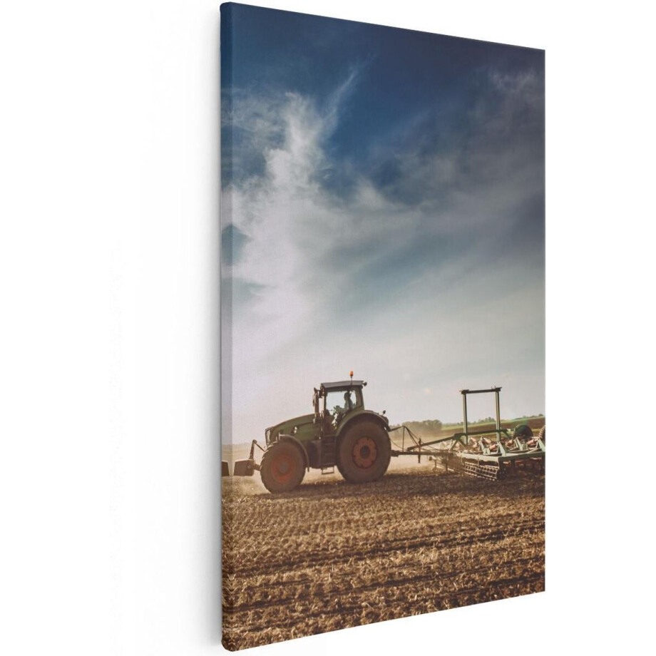 Artaza Canvas Schilderij Tractor - 60x90 cm - Wanddecoratie Landschap - Muurdecoratie Boerderij - Schilderijen Natuur Artaza Canvas Schilderij Tractor - 60x90 cm - Wanddecoratie Landschap - Muurdecoratie Boerderij - Schilderijen Natuur afbeelding 1
