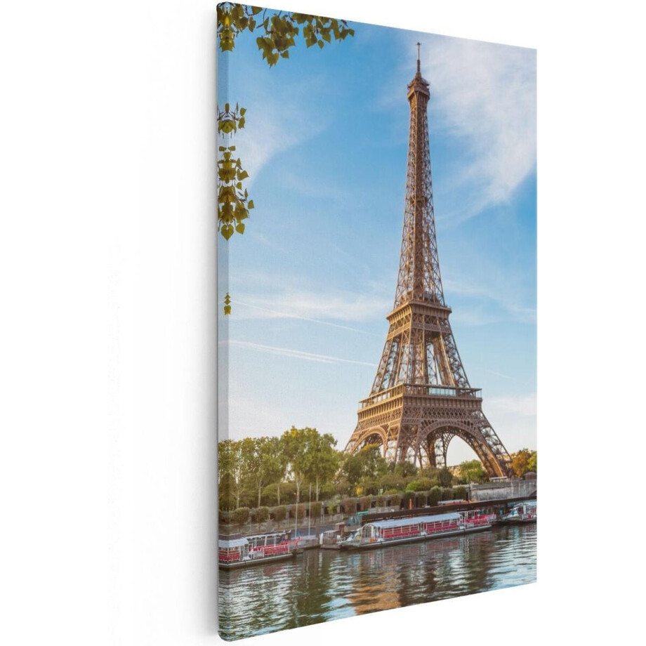 Artaza Canvas Schilderij Eiffeltoren In Parijs Aan Het Water - 40x60 - Poster Foto op Canvas - Canvas Print Artaza Canvas Schilderij Eiffeltoren In Parijs Aan Het Water - 40x60 - Poster Foto op Canvas - Canvas Print afbeelding 1