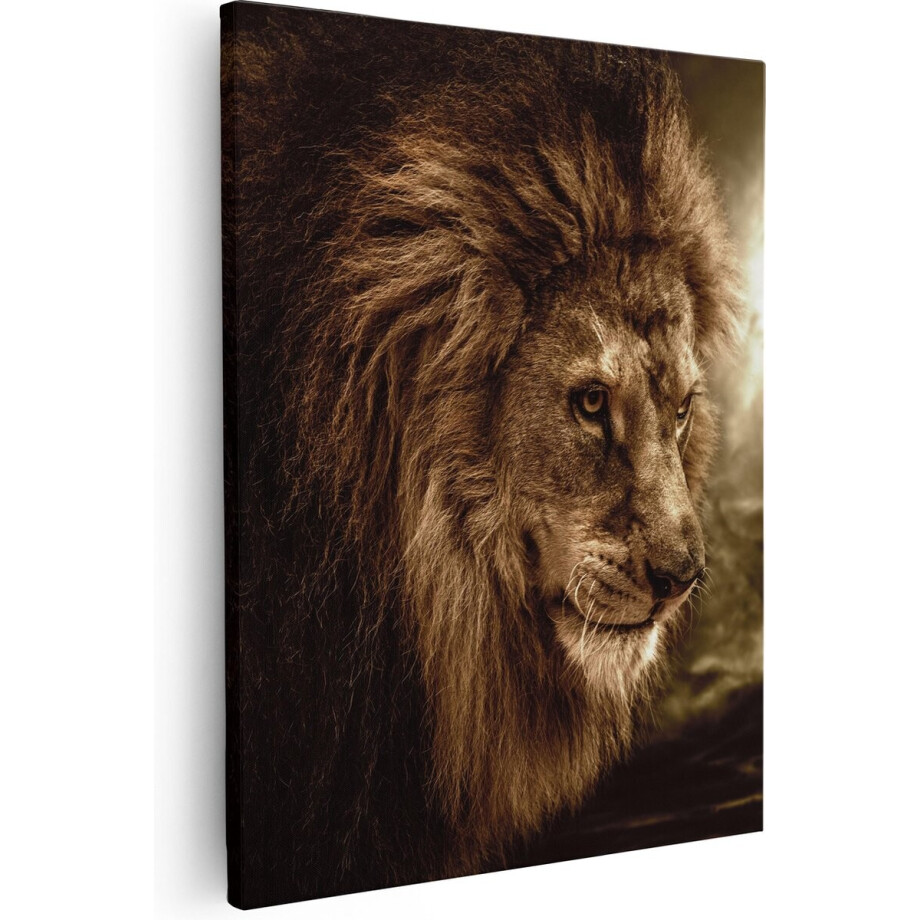 Artaza Canvas Schilderij Leeuw - Leeuwenkop - 80x100 - Groot - Foto Op Canvas - Canvas Print Artaza Canvas Schilderij Leeuw - Leeuwenkop - 80x100 - Groot - Foto Op Canvas - Canvas Print afbeelding 1