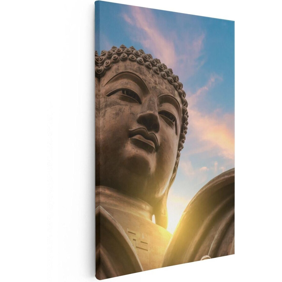 Artaza Canvas Schilderij Groot Boeddha Standbeeld Van Dichtbij - 60x90 - Foto Op Canvas - Canvas Print Artaza Canvas Schilderij Groot Boeddha Standbeeld Van Dichtbij - 60x90 - Foto Op Canvas - Canvas Print afbeelding 1