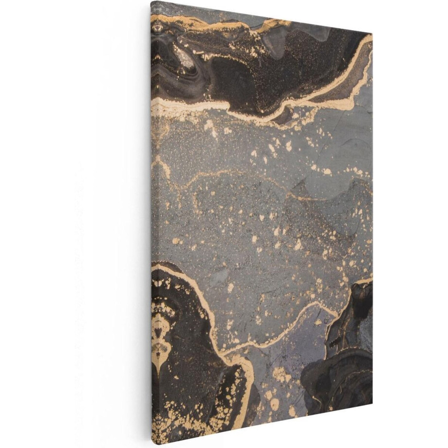 Artaza Canvas Schilderij Abstracte Kunst Grijs Marmer - 60x90 - Foto Op Canvas - Canvas Print Artaza Canvas Schilderij Abstracte Kunst Grijs Marmer - 60x90 - Foto Op Canvas - Canvas Print afbeelding 1