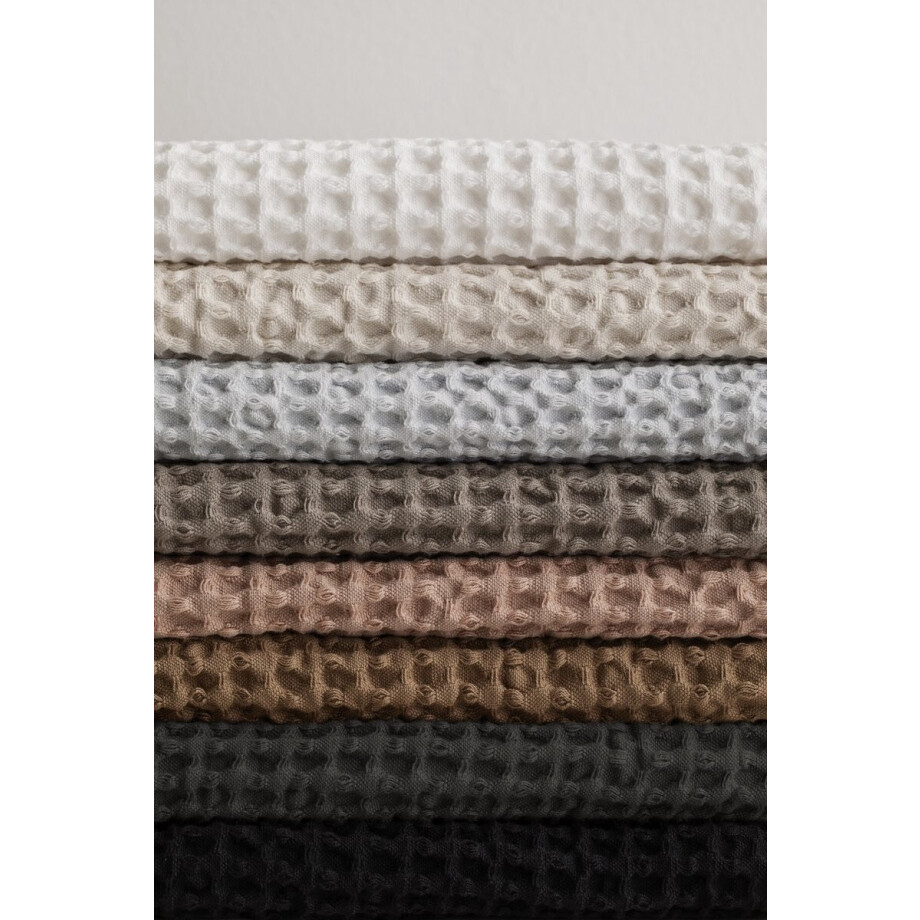 Caro Badtextiel Satellite | 70 x 140 cm | Donkergrijs / Bruin | Katoen afbeelding 1