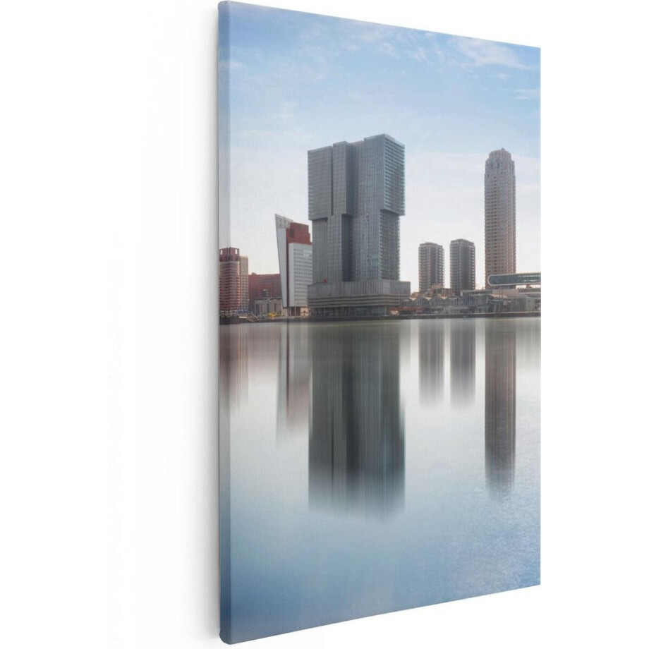 Artaza Canvas Schilderij Rotterdamse Skyline Met De Erasmusbrug - 20x30 - Klein - Foto Op Canvas - Canvas Print Artaza Canvas Schilderij Rotterdamse Skyline Met De Erasmusbrug - 20x30 - Klein - Foto Op Canvas - Canvas Print afbeelding 1