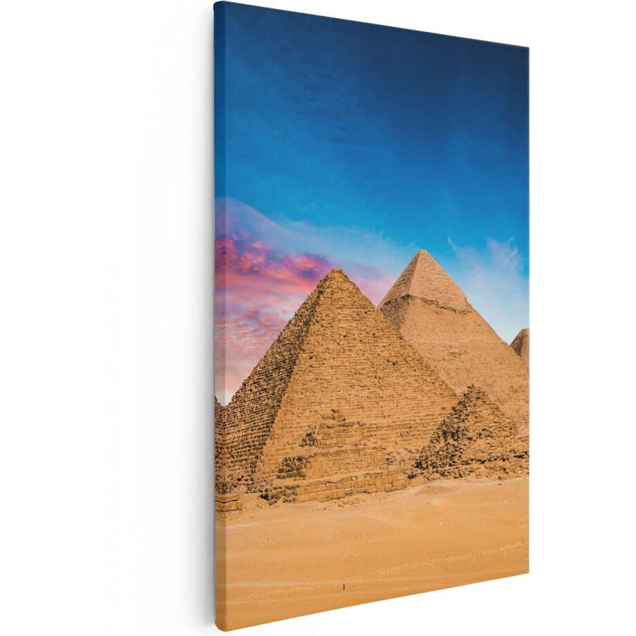 Artaza Canvas Schilderij Zonsondergang - 20x30 cm - Klein - Wanddecoratie Egypte - Muurdecoratie Piramides Gizeh - Kamer Accessoires Artaza Canvas Schilderij Zonsondergang - 20x30 cm - Klein - Wanddecoratie Egypte - Muurdecoratie Piramides Gizeh - Kamer Accessoires afbeelding 1